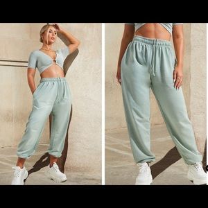 PLT casual jogger- light mint